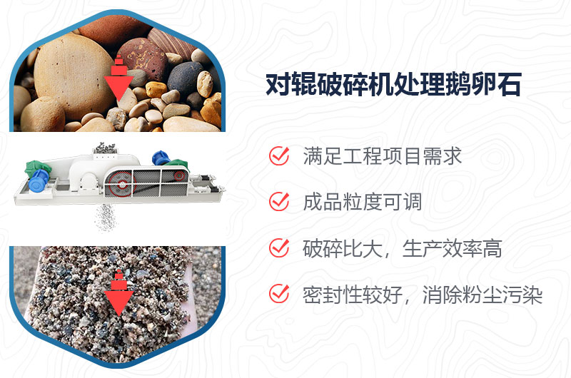 對輥破碎機能擠鵝卵石嗎？附視頻