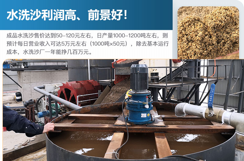 水洗砂的原料是什么？水洗沙一年能掙多少錢？