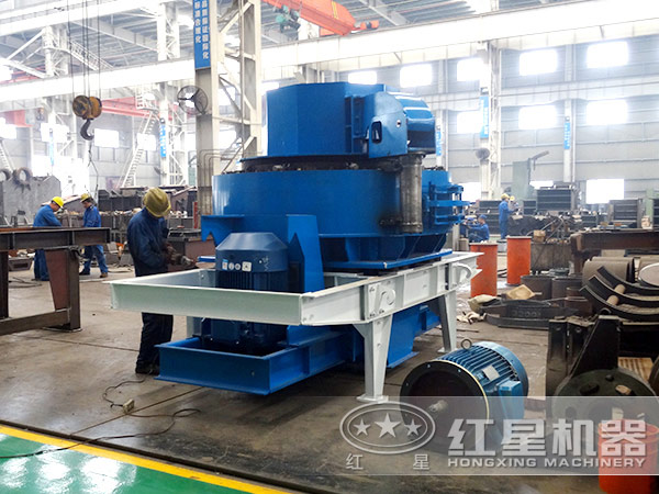 環(huán)保型河卵石制沙機加工現場