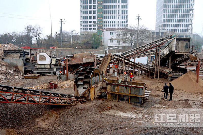 某客戶建筑垃圾處理廠工作現(xiàn)場(chǎng)